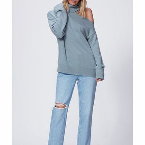 Paige Raundi Sweater Stone Blue Nordstrom